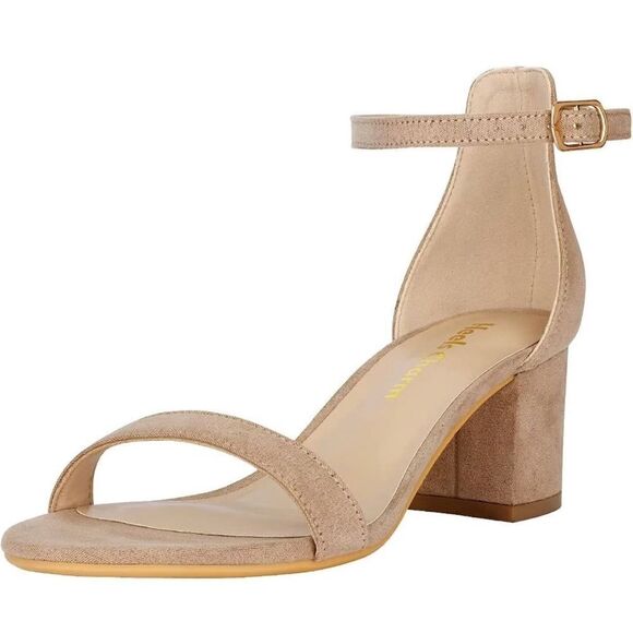 Womens Strappy Chunky Block Low Heeled Sandals Open Toe Ankle Strap size 12 NWOT - Picture 3 of 9